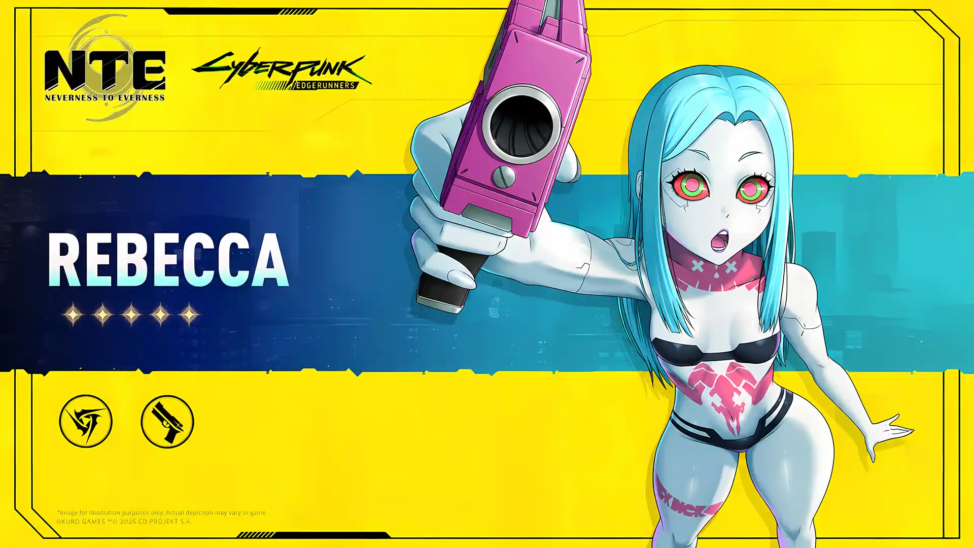 Neverness to Everness ハニア Rebecca Cyberpunk Edgerunners No Jacket mod