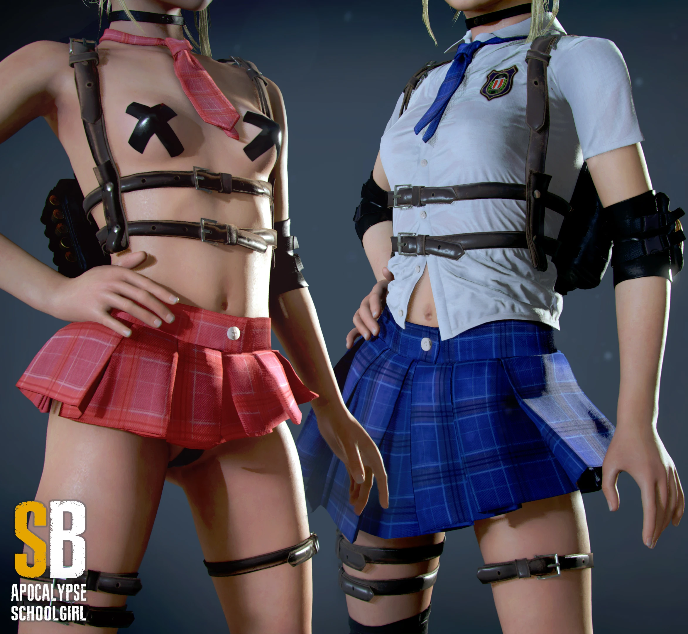 バイオRe2 シェリー Sherry Apocalypse Schoolgirl mod