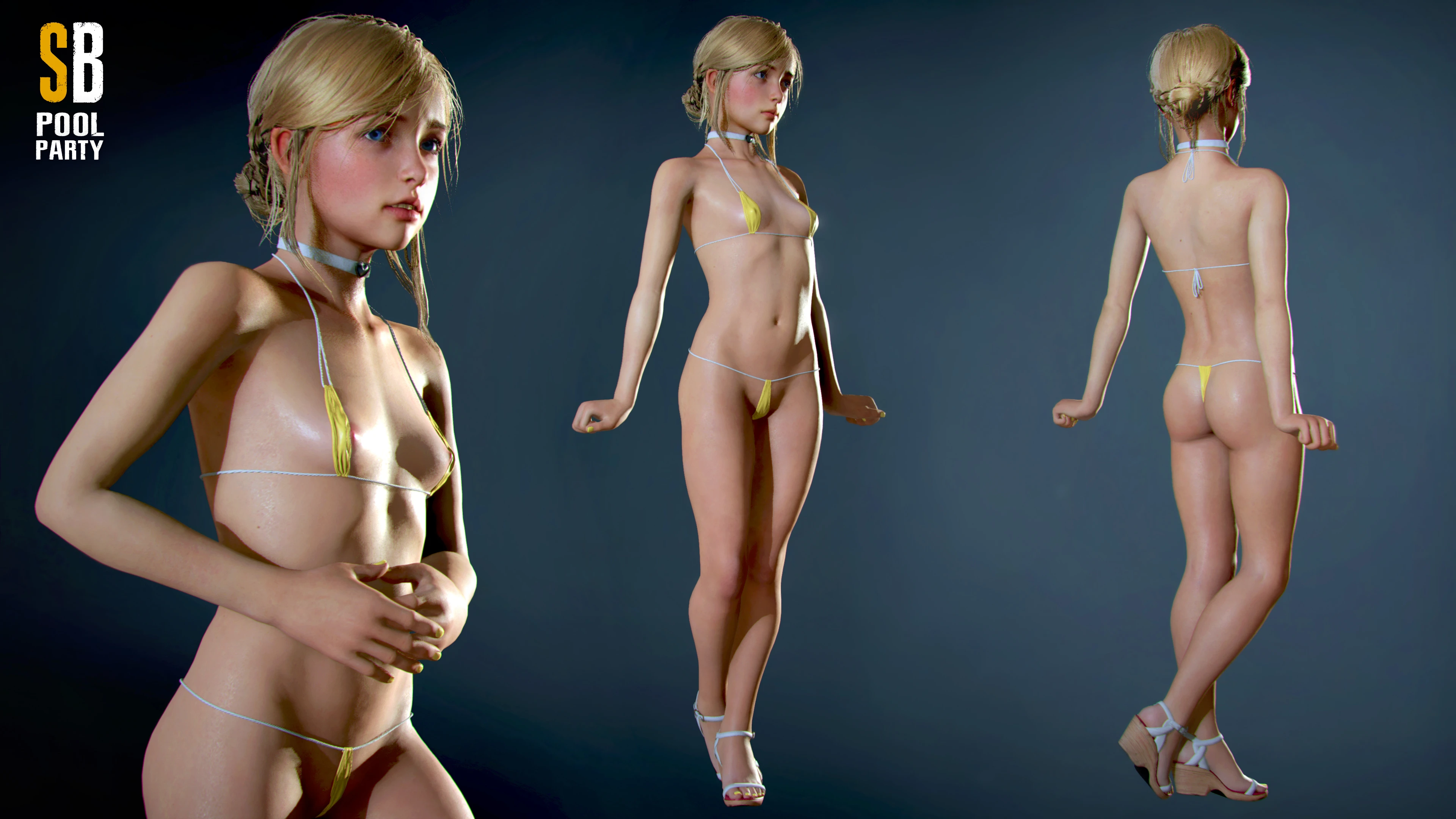 バイオRe2 シェリー Sherry Pool Party mod