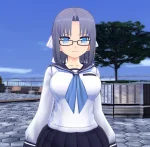 閃乱カグラ ESTIVAL VERSUS Rin Glasses Black Retexture mod