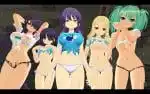 閃乱カグラ ESTIVAL VERSUS Braless Swimsuit And Tee mod