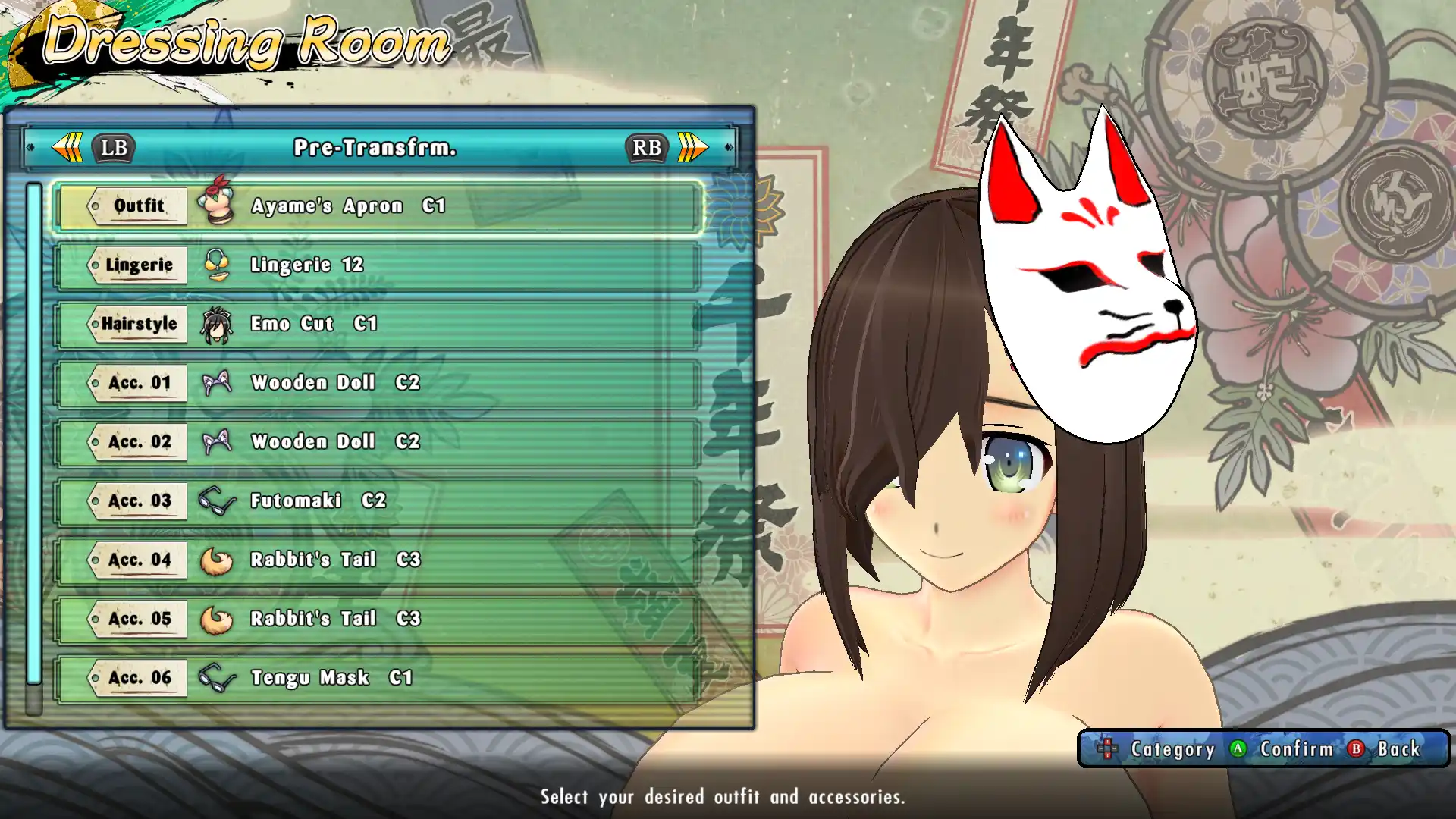 閃乱カグラ ESTIVAL VERSUS Kitsune Mask mod