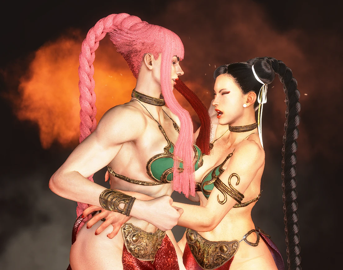 SF6 マノン Slave Leia Chun Li and Manon mod