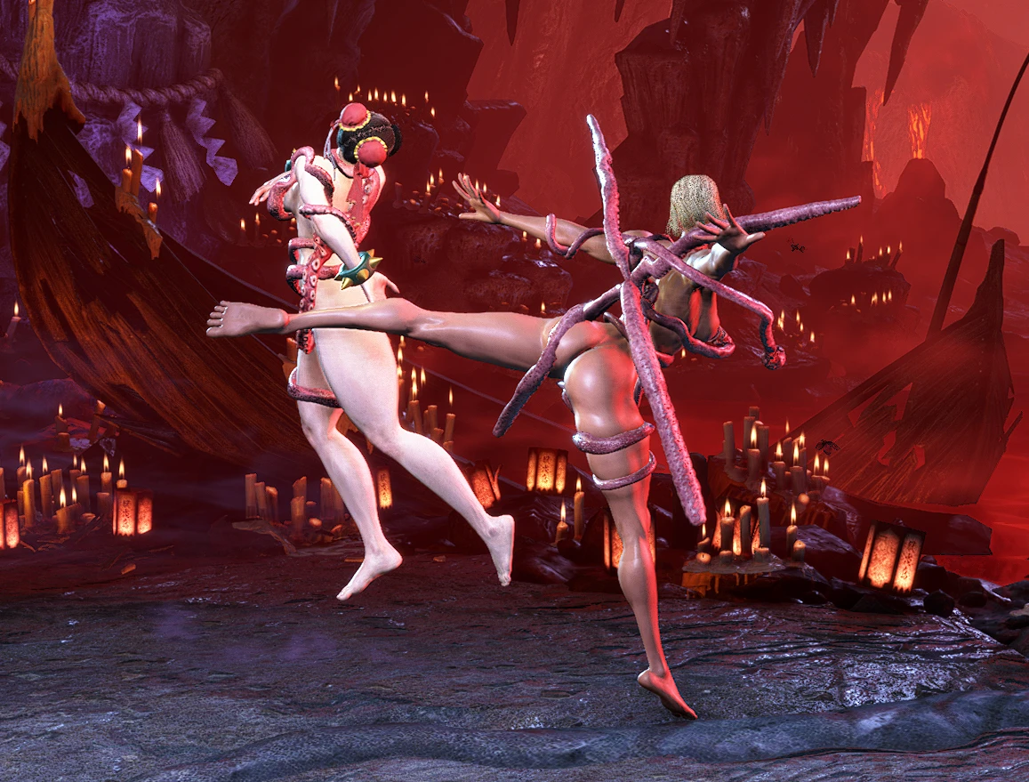 SF6 マノン Tentacled Chun Li Manon and Cammy mod