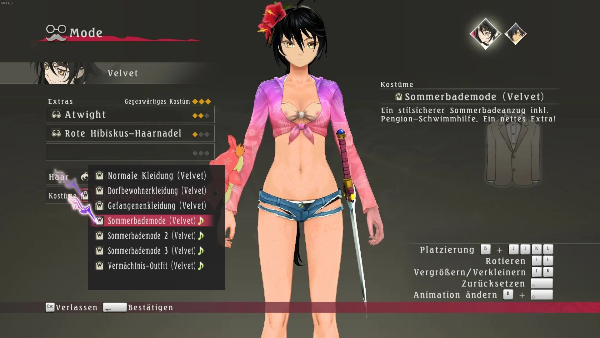テイルズオブベルセリア NSFW Velvet Prisoner Outfit Tan Mod.7z mod