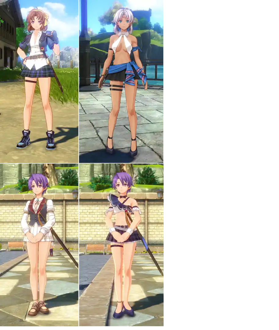 空の軌跡 the 2nd アネラス・シェラザード・クローゼ Chira-rism衣装 mod