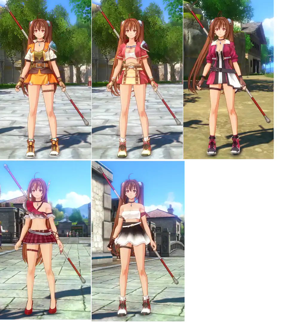 空の軌跡 the 2nd エステル Chira-rism衣装4種 mod
