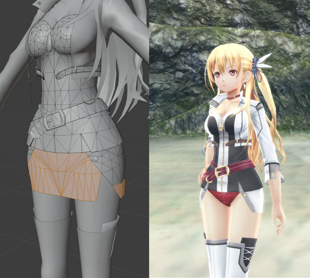 閃の軌跡4 AlisaSkirtMod.7z mod