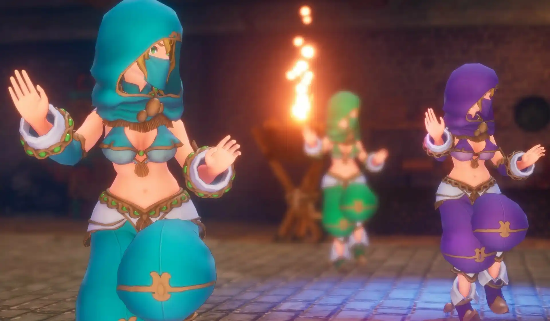 聖剣伝説3 TRIALS of MANA 女性ダンサーの光沢衣装mod mod