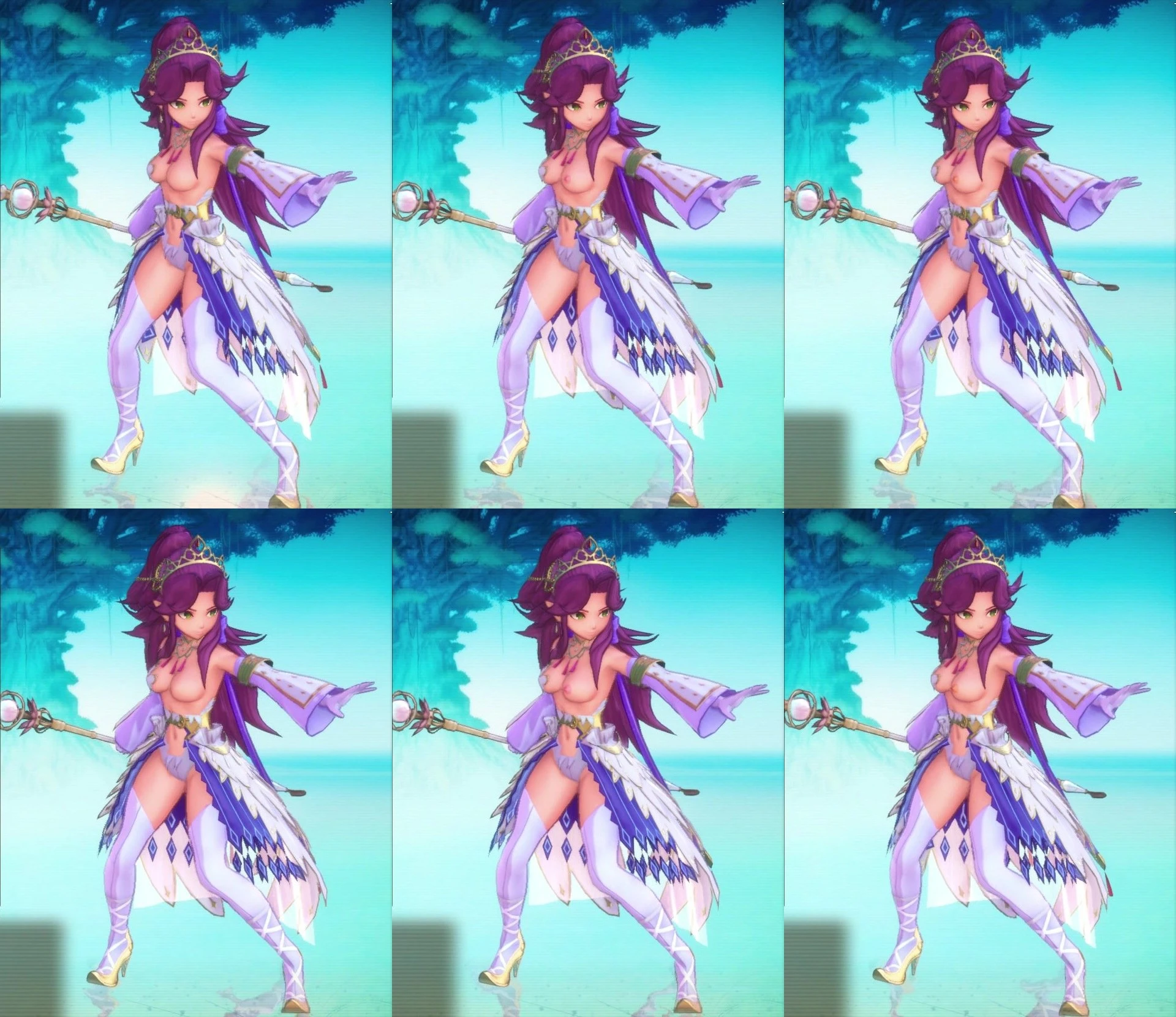 聖剣伝説3 TRIALS of MANA ミスティッククイーンを衣装破損版に変更 mod