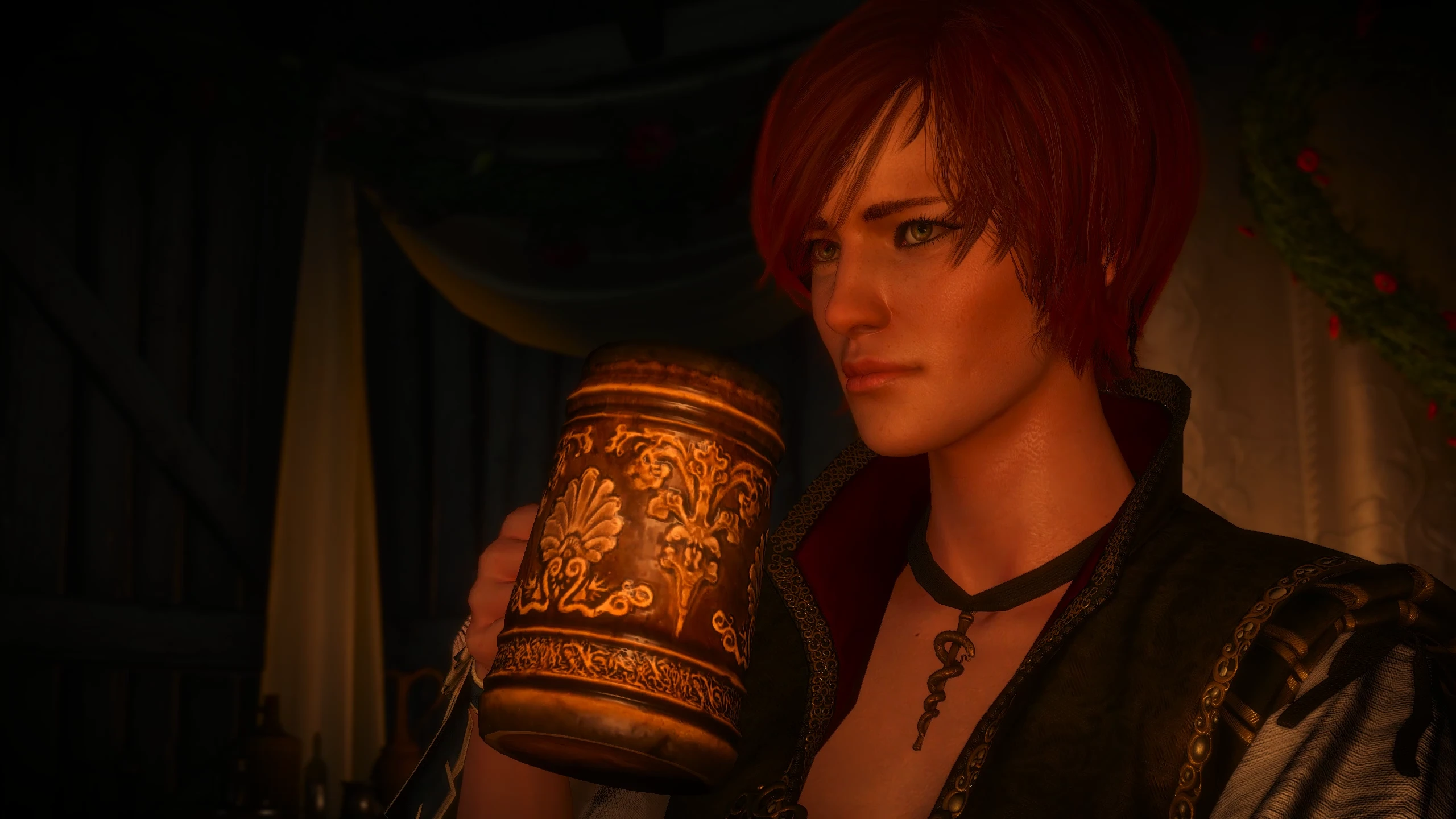 ウィッチャー3 Shani Outfit Remodeled and new makeup mod