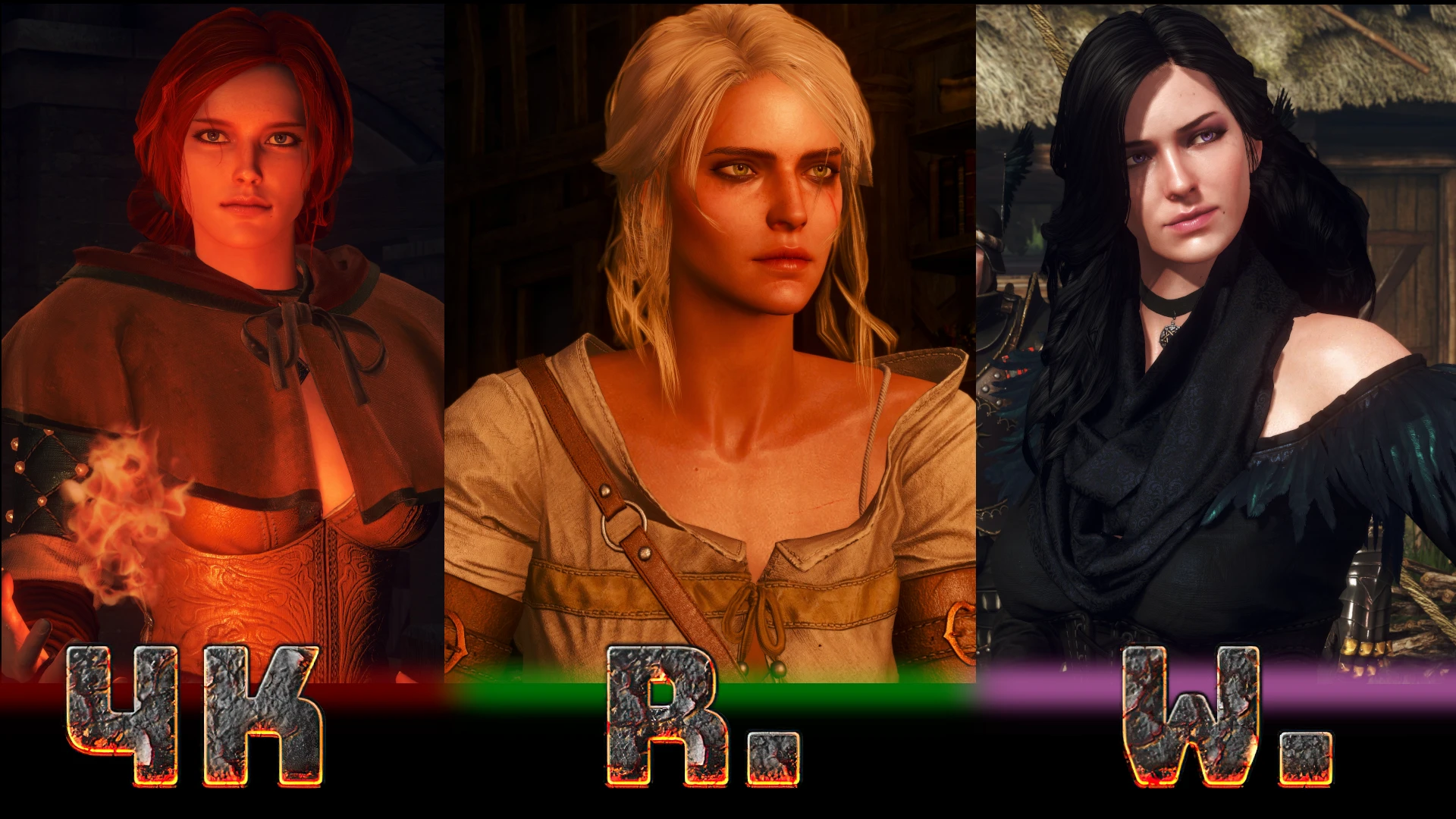 ウィッチャー3 4KRW - 4K Reworked Women mod mod