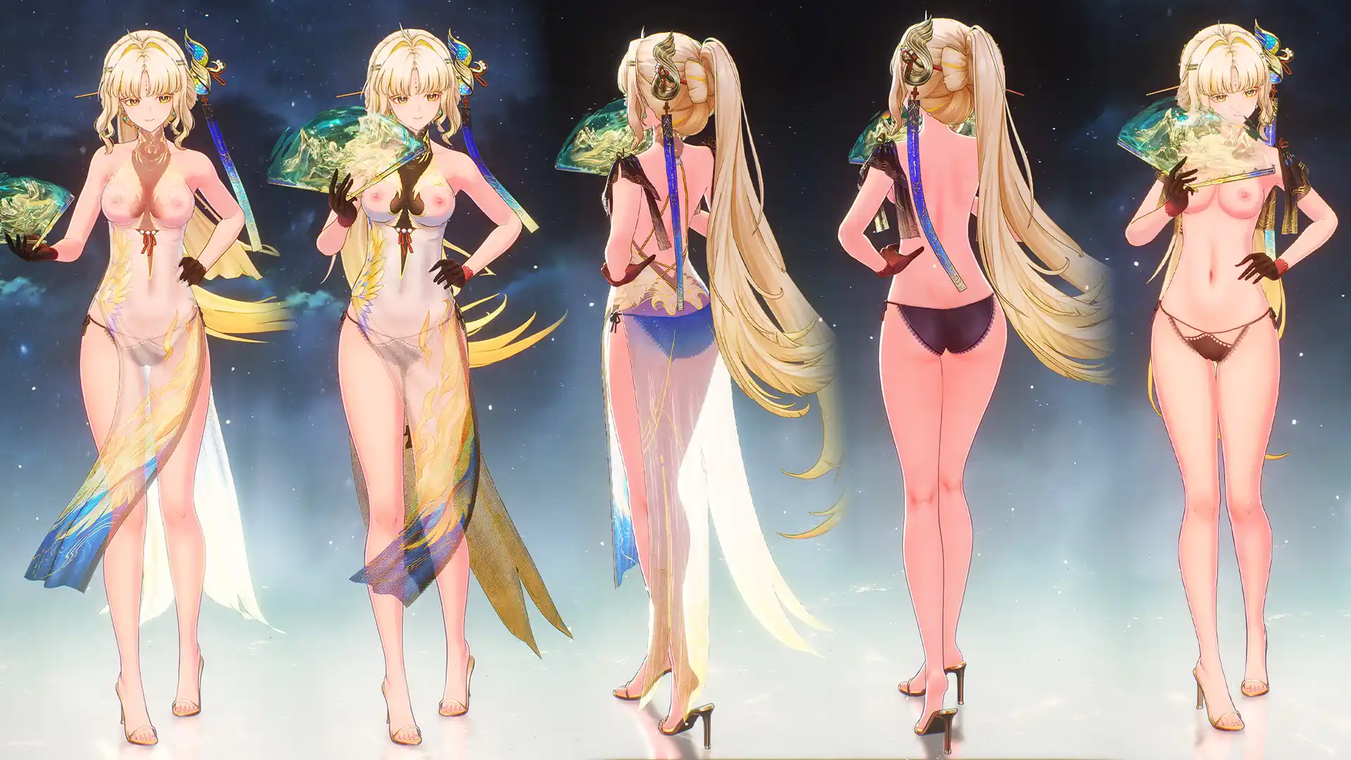 穂穂 穗穗透明系带内裤-Suisui Transparent lace up underwear mod