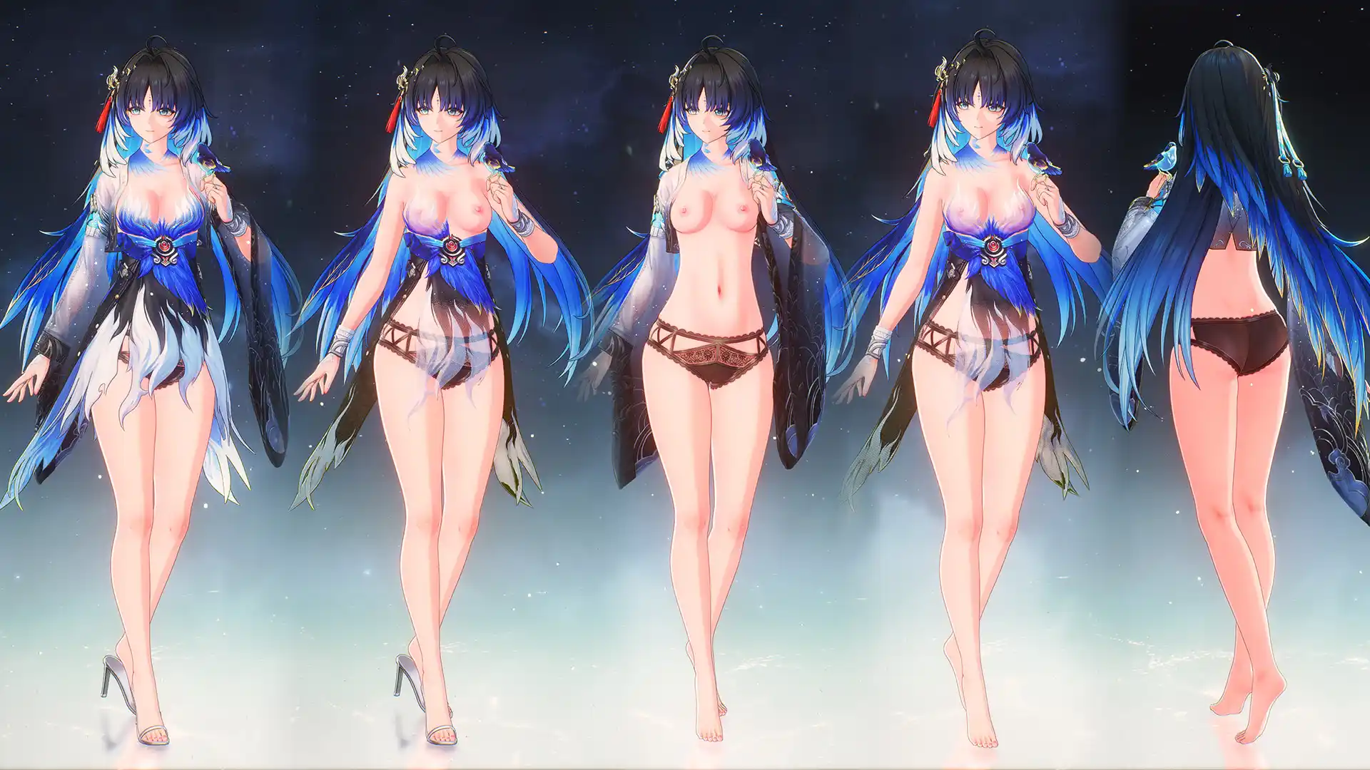 秧秧 Yangyang Transparent Underwear mod