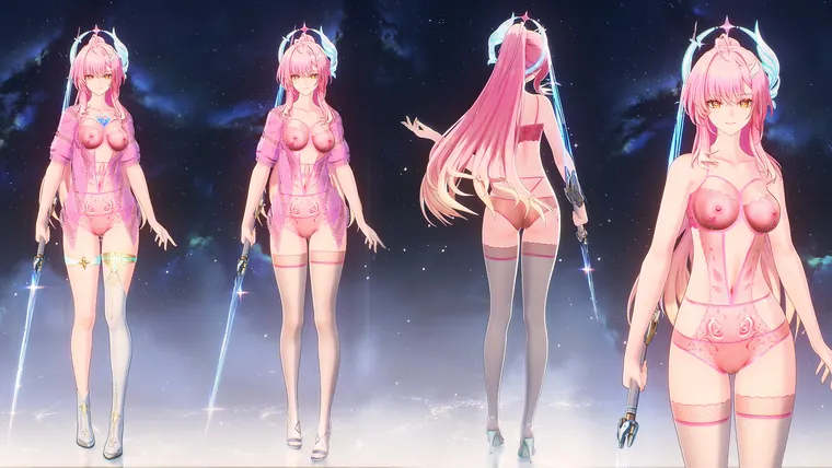 鳴潮 エイメス Aemeath 爱弥斯蕾丝内衣-Aemeath-lace lingerie mod
