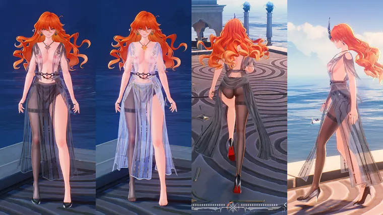 鳴潮 オーガスタ Augusta 奥古斯塔黑丝袜-Augusta black stockings mod