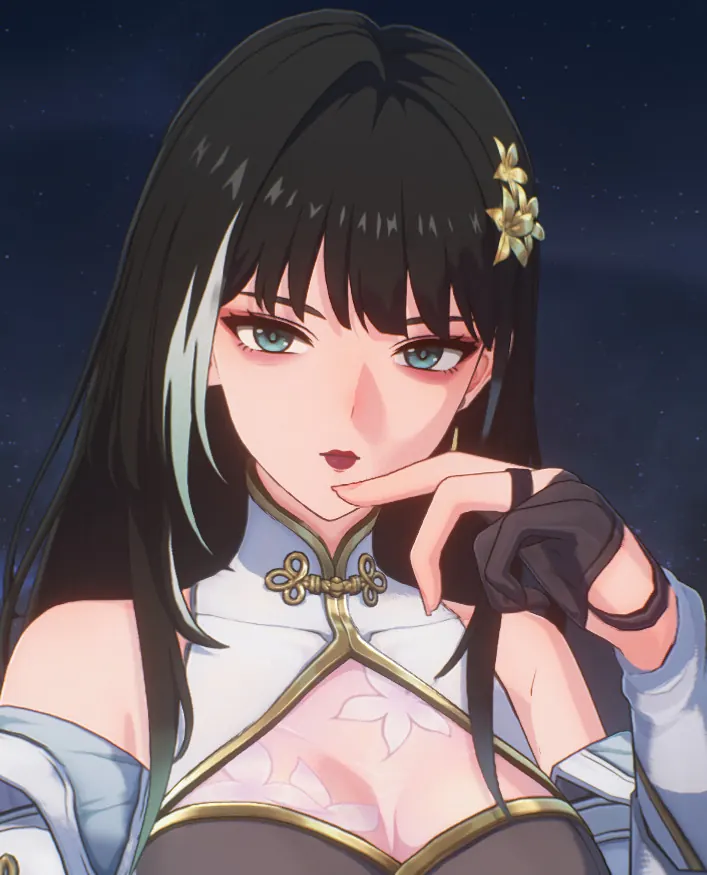 鳴潮 白芷 Baizhi Alt Style Makeup For Baizhi + Thicker Legs mod
