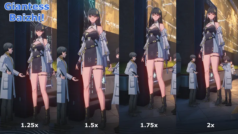 鳴潮 白芷 Baizhi Giantess Baizhi and Variations! mod