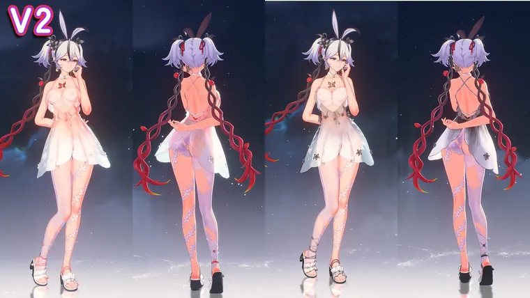 鳴潮 ツバキ Camellya 3.27-V2椿连衣裙-Camellya-Dress mod