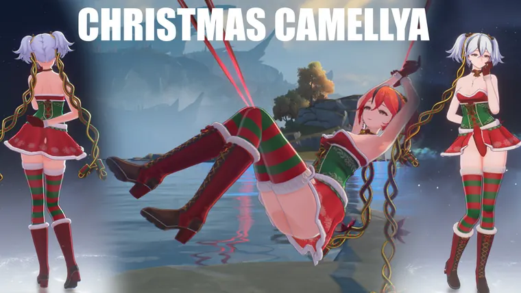 鳴潮 ツバキ Camellya Christmas Camellya mod