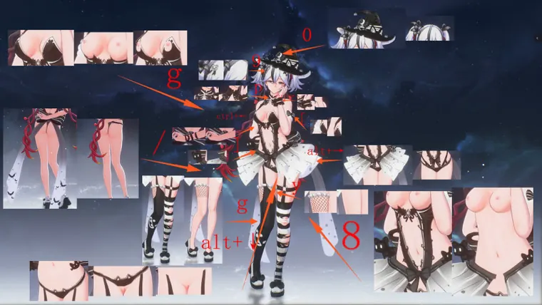鳴潮 ツバキ Camellya Camellya Witch Halloween-NSFW switching mod