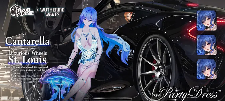 鳴潮 カンタレラ Cantarella Cantarella  St. Louis' Evening Gown (Azur Lane) mod