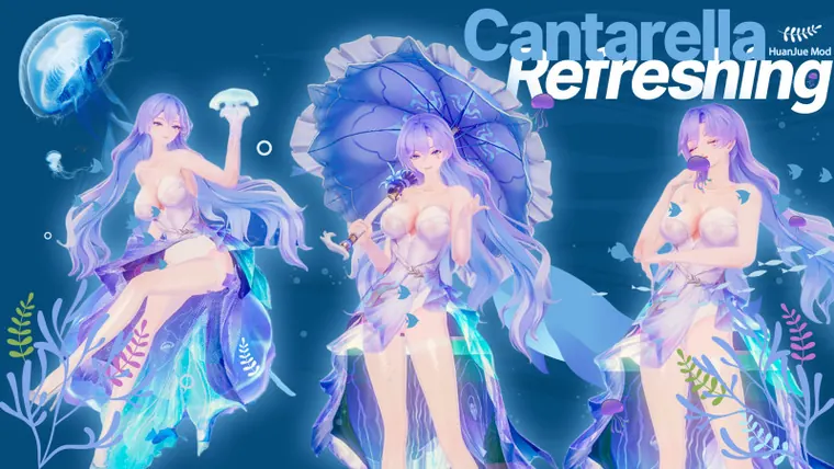 鳴潮 カンタレラ Cantarella Refreshing Cantarella 清爽的白丝半透坎特蕾拉 mod