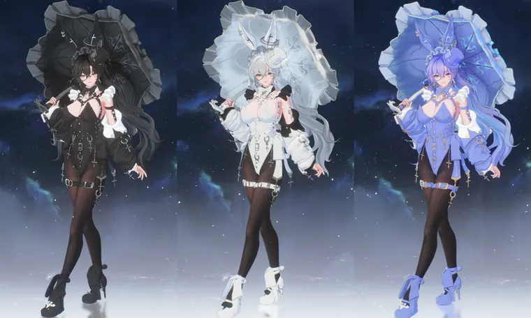 鳴潮 カンタレラ Cantarella cantarella Black bunny girl Lewd Order switch mod