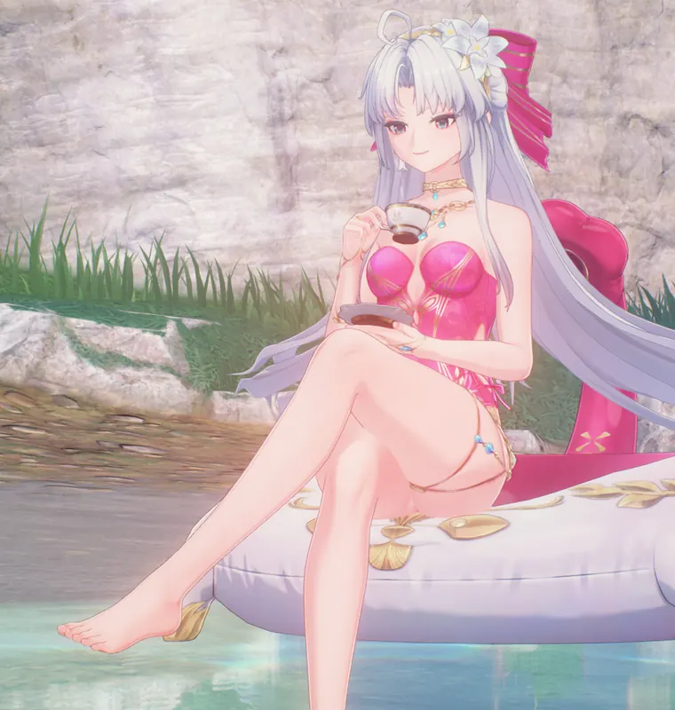 鳴潮 カルロッタ Carlotta Carlotta Swimsuit Toggle - barefoot + no cloth mod