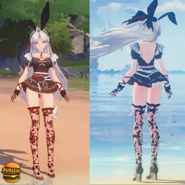 鳴潮 カルロッタ Carlotta Carlotta-Black Rabbit with Peach Heart mod