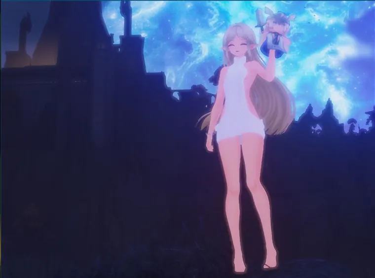 鳴潮 カルテジア Cartethyia Backless sweater Cartethyia mod