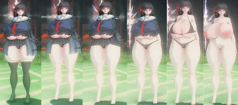 鳴潮 千咲 Chisa Thicc Chisa Fat mod