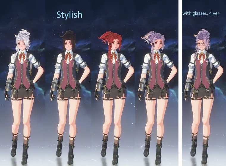 鳴潮 熾霞 Chixia Chixia - Stylish, edit, glasses (Toggle H) mod