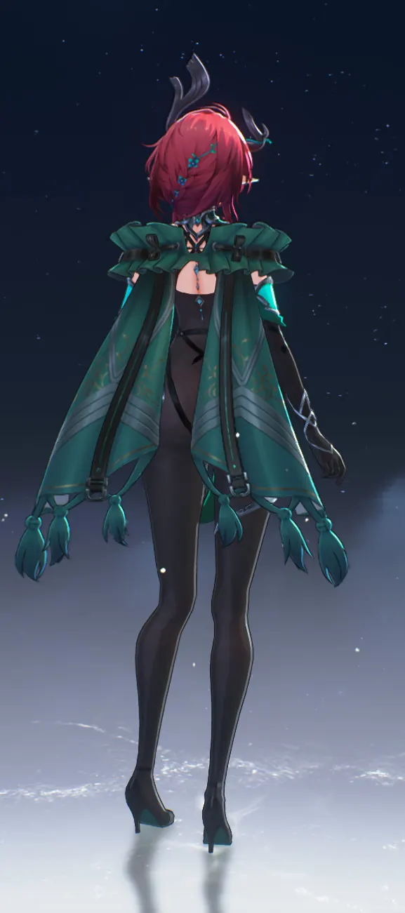鳴潮 シャコンヌ Ciaccona Red Robe Ciaccona - Green Recolor mod