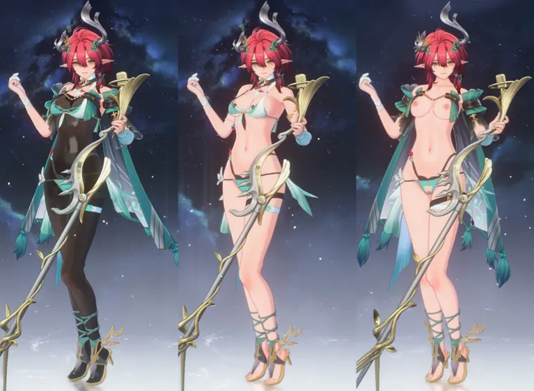 鳴潮 シャコンヌ Ciaccona Ciaccona swimwear NSFW Lewd Order switch mod