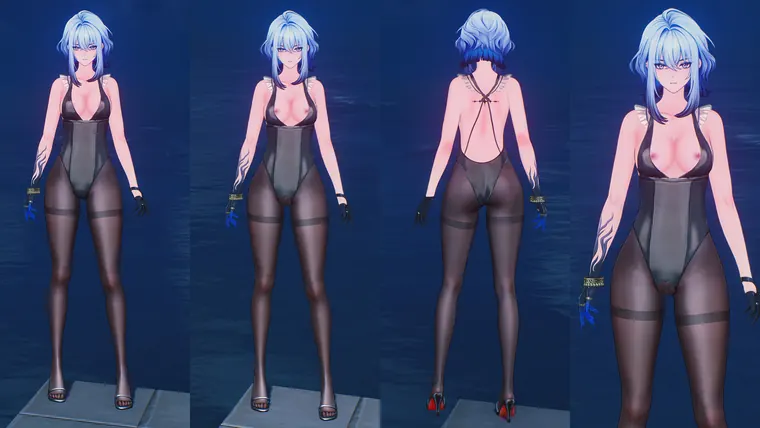 鳴潮 ガルブレーナ Galbrena 嘉贝莉娜黑丝袜-Gablrena black pantyhose mod