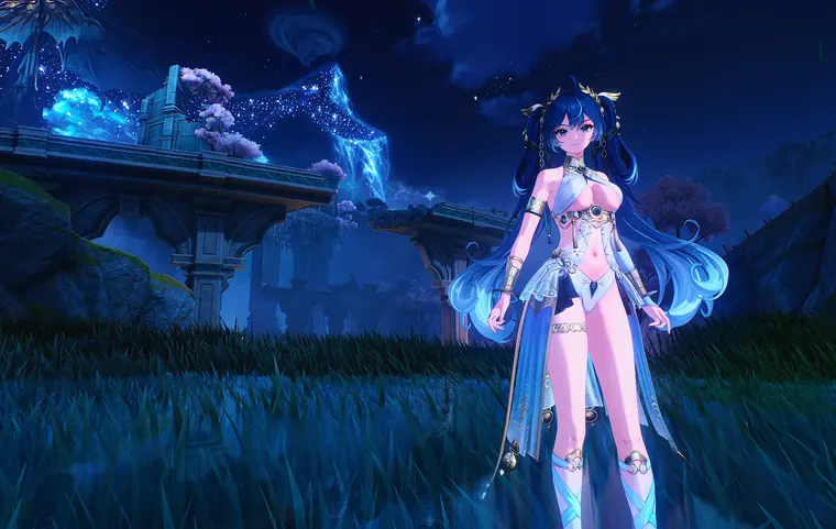 鳴潮 ユーノ Iuno Iuno All toggles (Dmg textures bugfix+HalfBra) mod