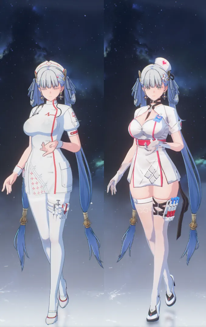 鳴潮 今汐 Jinhsi Jinhsi - Nurse's outfit (Toggle H) mod