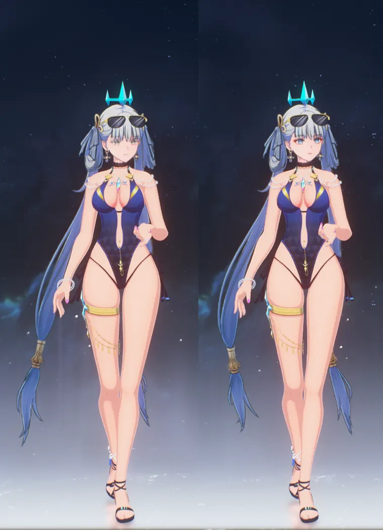 鳴潮 今汐 Jinhsi Jinhsi - One-piece bathing suit (Toggle H) mod