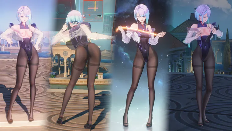 鳴潮 ルーシー Lucy Lucy-black pantyhose-露西黑丝裤袜 mod