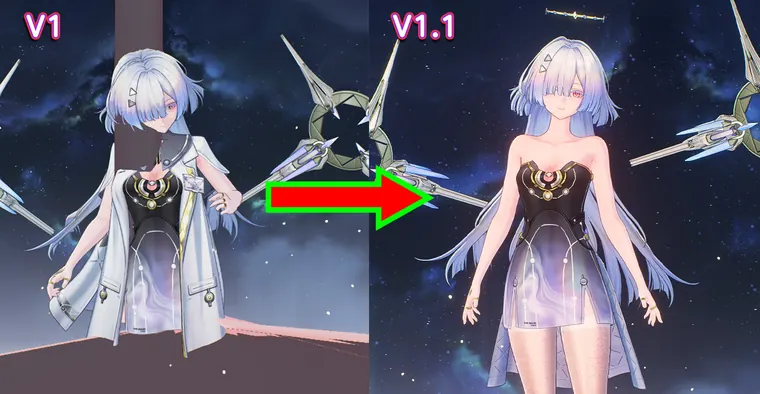 鳴潮 モーニエ Mornye 莫宁白丝裤袜-Mornye White stockings mod
