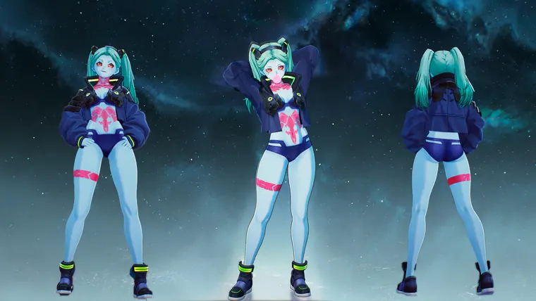 鳴潮 レベッカ Rebecca Crop-Top Becca (+ Unzipped vanilla jacket version) mod