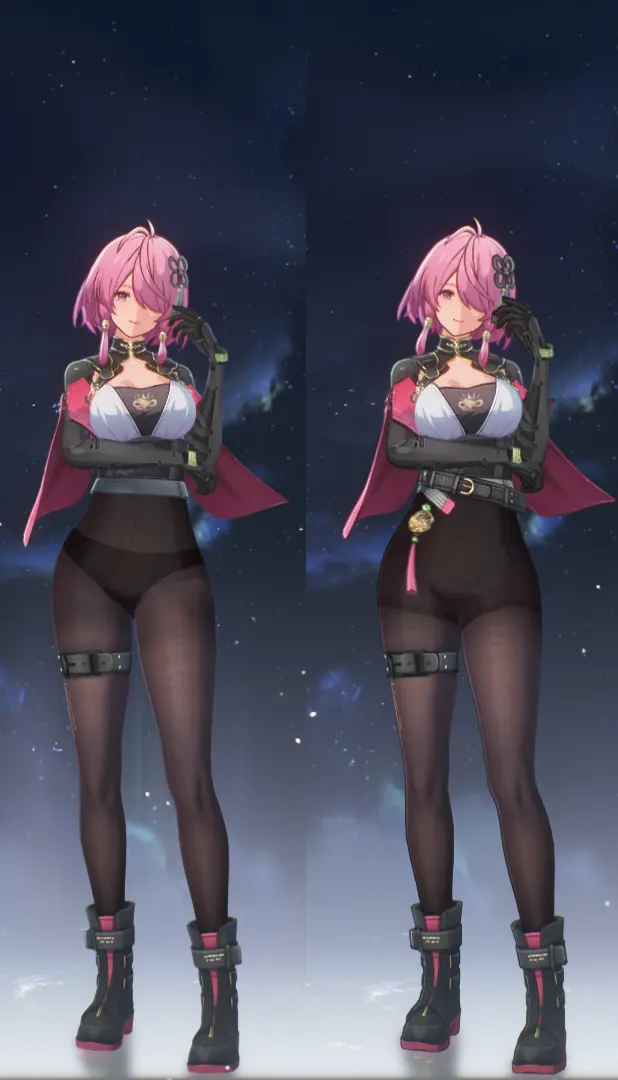 鳴潮 桃祈 Taoqi Taoqi - Alt. Pantyhose, no skirt (Toggle H) mod