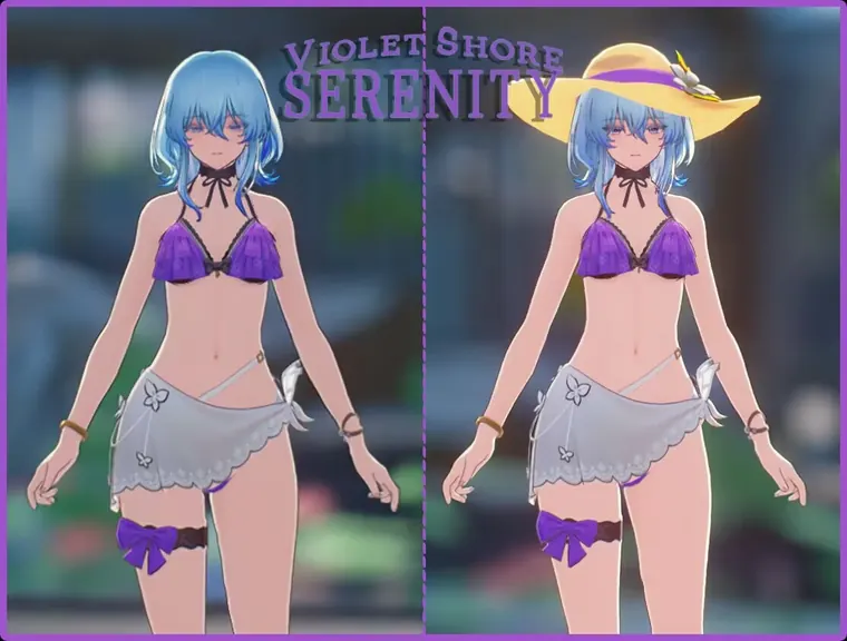 鳴潮 ショアキーパー The Shorekeeper Shorekeeper - Violet Shore Serenity守岸人 泳装 mod