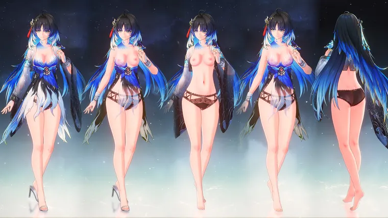 鳴潮 秧秧・玄翎 Yangyang: Xuanling 秧秧透明内衣-Transparent underwear mod