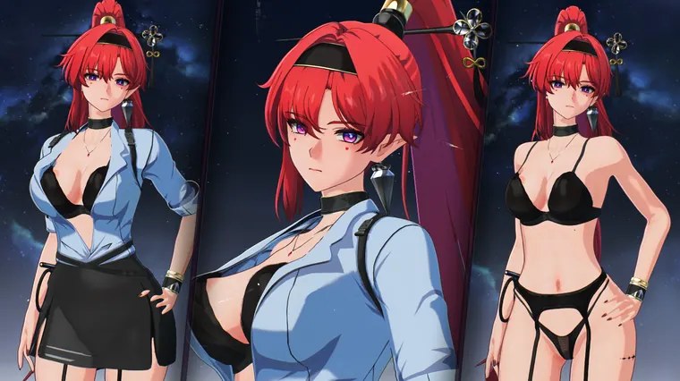 鳴潮 吟霖 Yinlin Yinlin | Sexy Officer Outfit mod