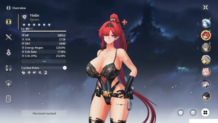 鳴潮 吟霖 Yinlin Yinlin volt officer /nude mod