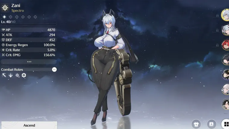 鳴潮 ザンニー Zani Bustier Thiccer Zani mod