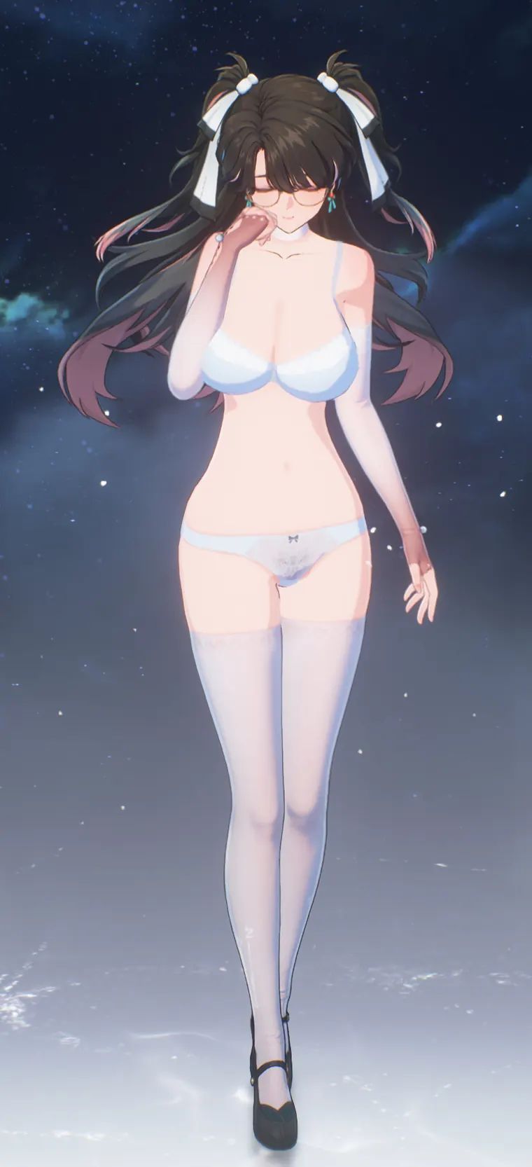 鳴潮 折枝 Zhezhi Zhezhi in underwear mod