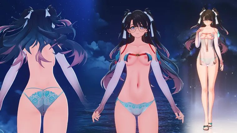 鳴潮 折枝 Zhezhi 折枝系带胖次-ZheZhi Lace underwear mod
